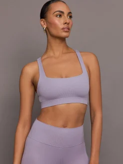 Racerback Bra in Ribbed Melt