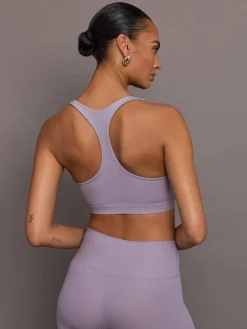 Racerback Bra in Ribbed Melt