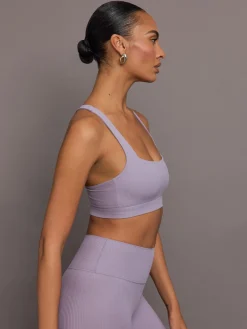 Racerback Bra in Ribbed Melt