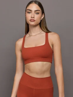 Racerback Bra in Ribbed Melt