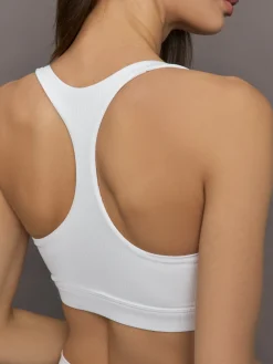 Racerback Bra in Ribbed Melt