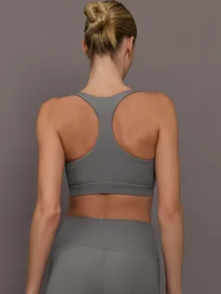 Racerback Bra in Ribbed Melt