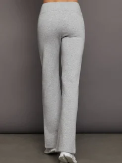 Rhinestone Front Slit Sweatpant
