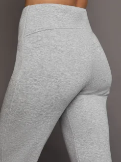 Rhinestone Front Slit Sweatpant