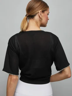 RHINESTONE Short Sleeve TOP
