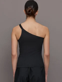 Ribbed Jersey One Shoulder Tank Multipack