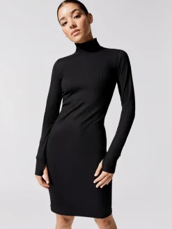 Ribbed Long Sleeve Dress