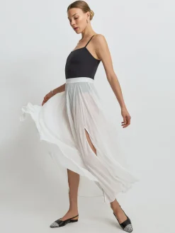 Ribbed Melt Bodysuit & Mesh Skirt Bundle