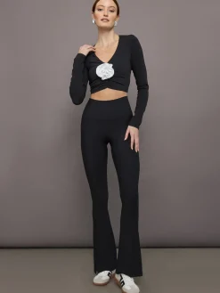 Rosette Long Sleeve Top in Melt