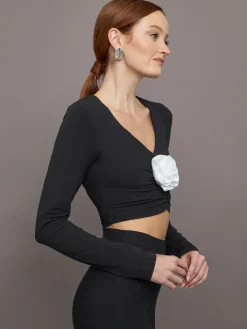 Rosette Long Sleeve Top in Melt