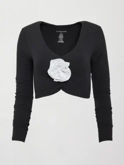 Rosette Long Sleeve Top in Melt