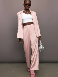 Satin Straight Leg Pant