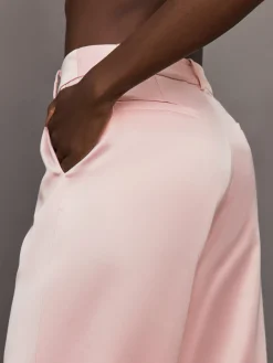 Satin Straight Leg Pant