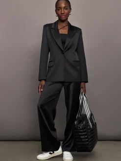 Satin Straight Leg Pant