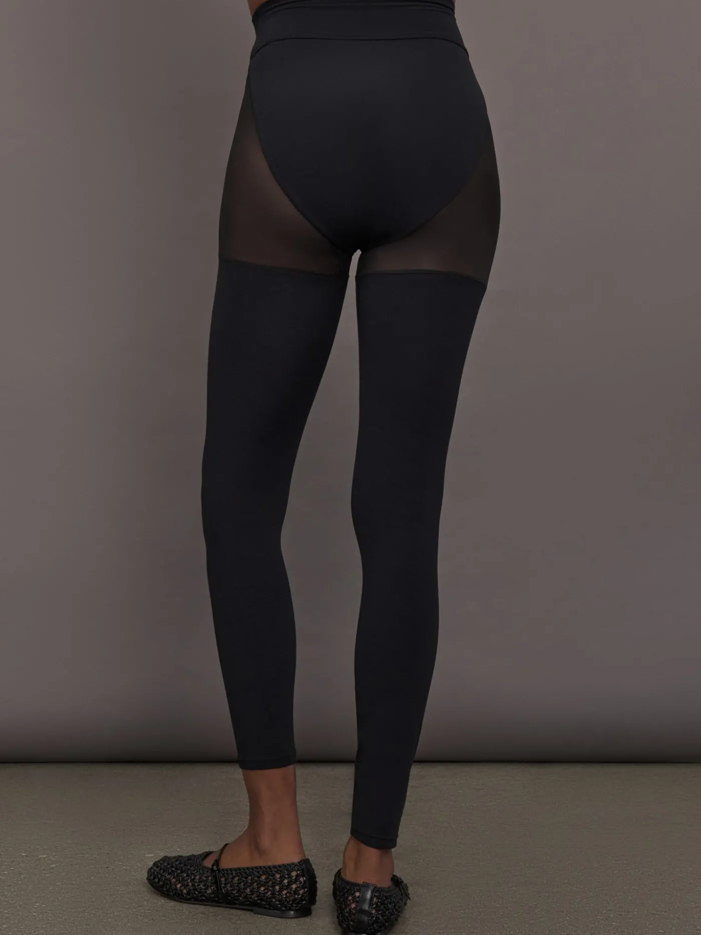 Sheer Thigh High Legging in Melt