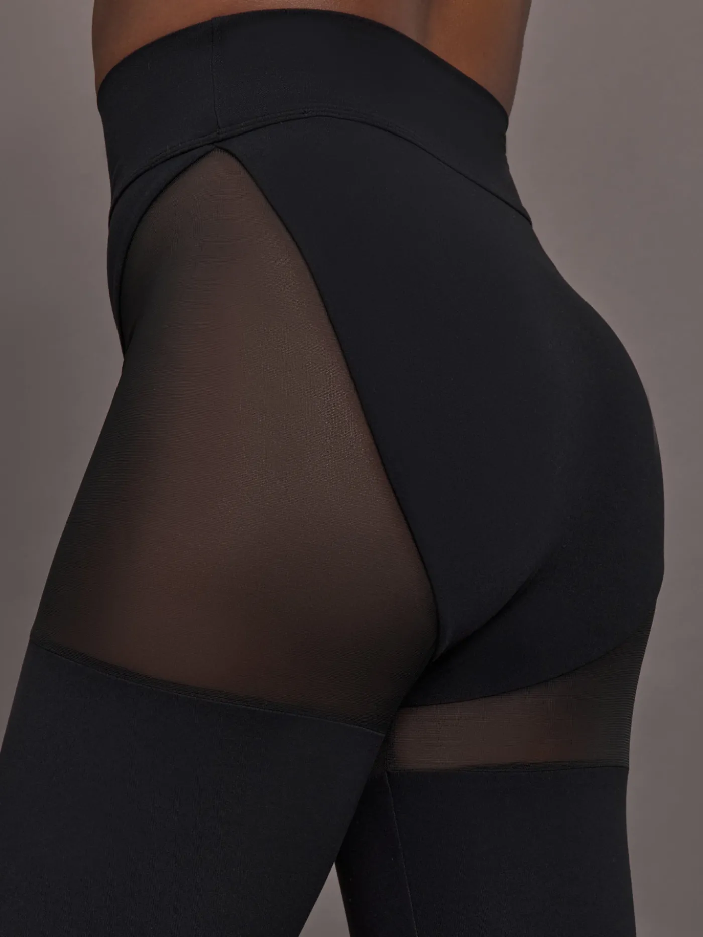 Sheer Thigh High Legging in Melt