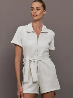 Short Romper in Interlock