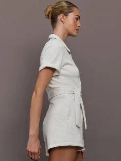 Short Romper in Interlock