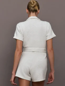 Short Romper in Interlock