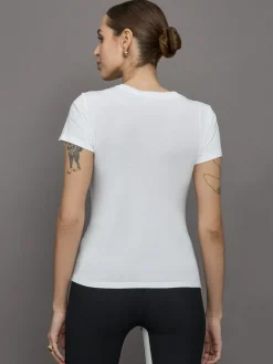 Short Sleeve Ruched Front Tee