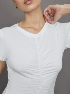 Short Sleeve Ruched Front Tee