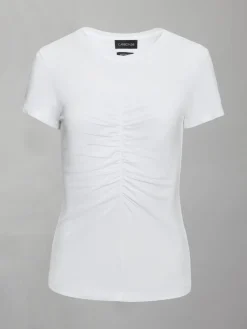 Short Sleeve Ruched Front Tee
