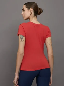 Short Sleeve Ruched Front Tee