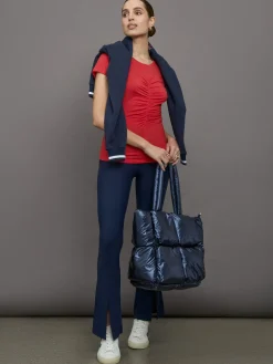 Short Sleeve Ruched Front Tee