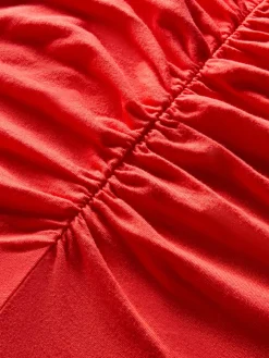 Short Sleeve Ruched Front Tee