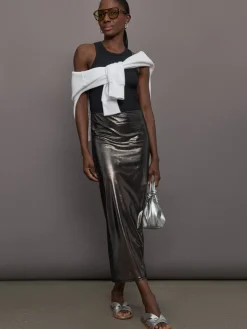 Silver Mesh Skirt