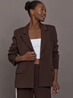 Single Breasted Blazer in Scuba