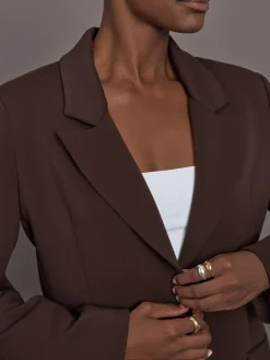 Single Breasted Blazer in Scuba