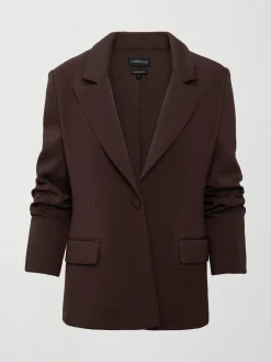 Single Breasted Blazer in Scuba