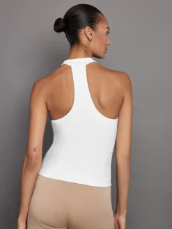 SLEEVELESS MOCK NECK TOP IN MELT