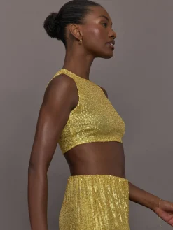 Sleeveless Slim Fit Cropped Top