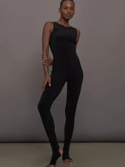 Sleeveless X Catsuit W/ Footie