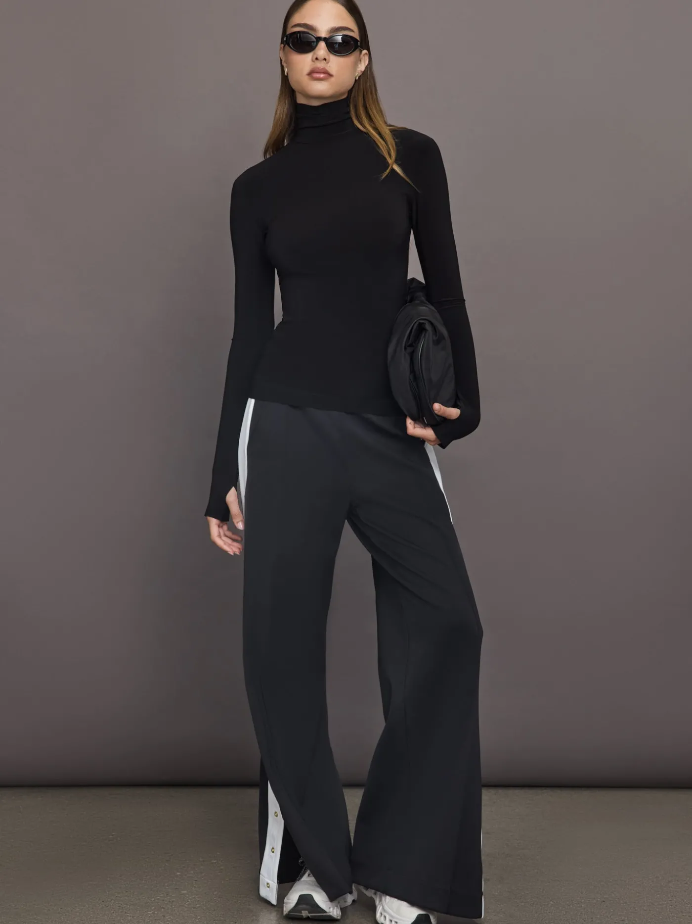 Slim Fit Long Sleeve Turtle Top