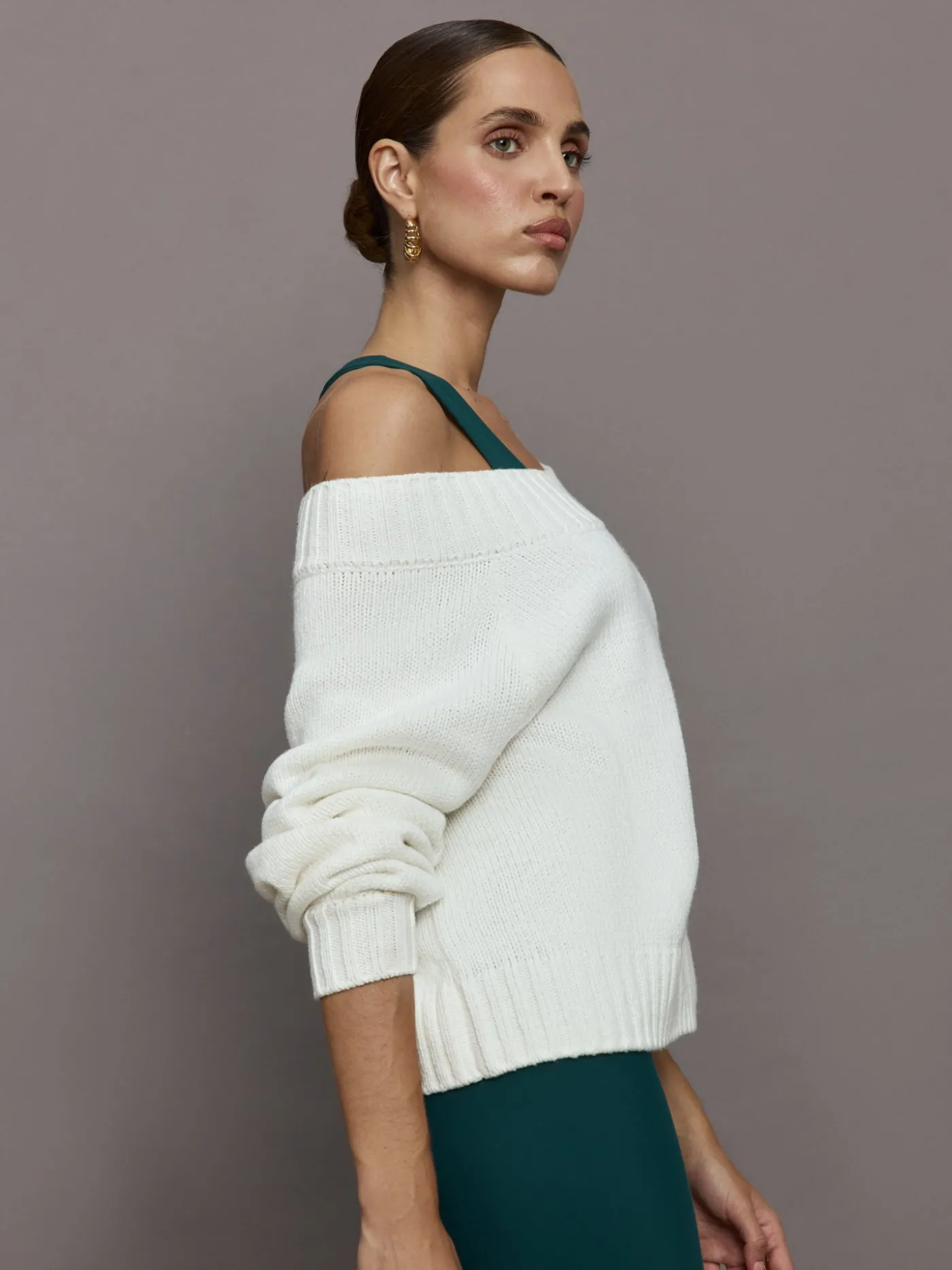 Slouchy Off Shoulder Sweater