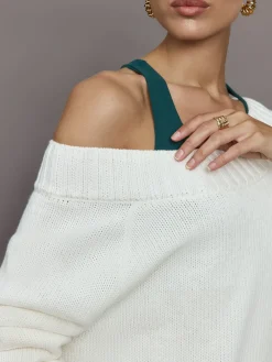 Slouchy Off Shoulder Sweater