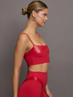 Spliced Colorblock Shine Bra in Melt