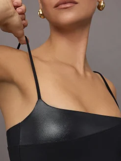 Spliced Colorblock Shine Bra in Melt