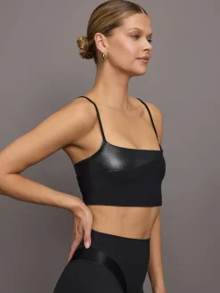 Spliced Colorblock Shine Bra in Melt
