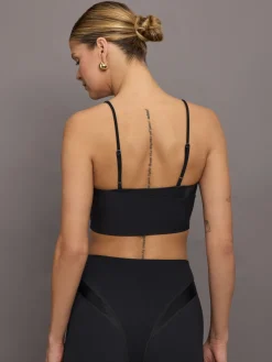 Spliced Colorblock Shine Bra in Melt