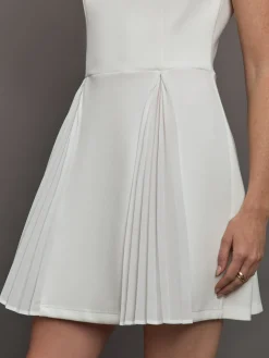 Split Pleat Tennis Dress in Scuba