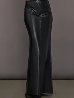 Straight Jean Skirt to Floor