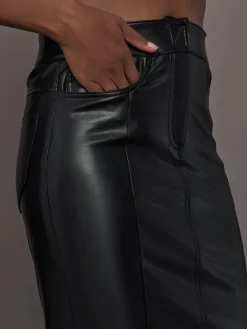 Straight Jean Skirt to Floor
