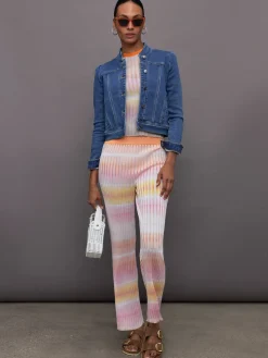 Straight Ribbed Trousers