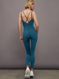 Strappy Jumpsuit in Diamond Compression