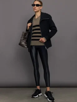 Striped Puff Sleeve Sweater