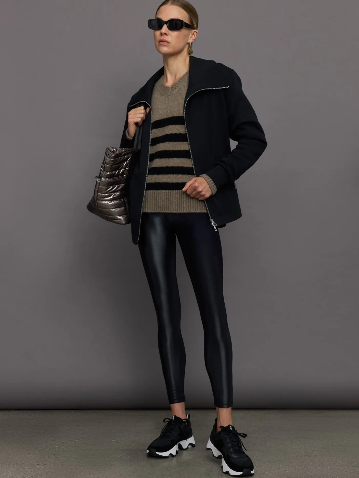 Striped Puff Sleeve Sweater
